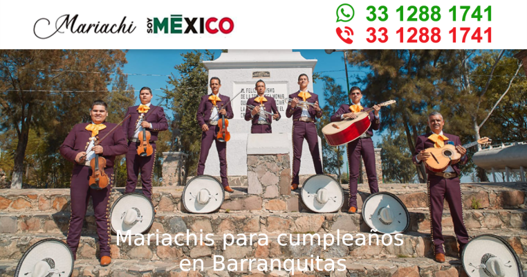 Mariachis para cumpleaños en Barranquitas Guadalajara